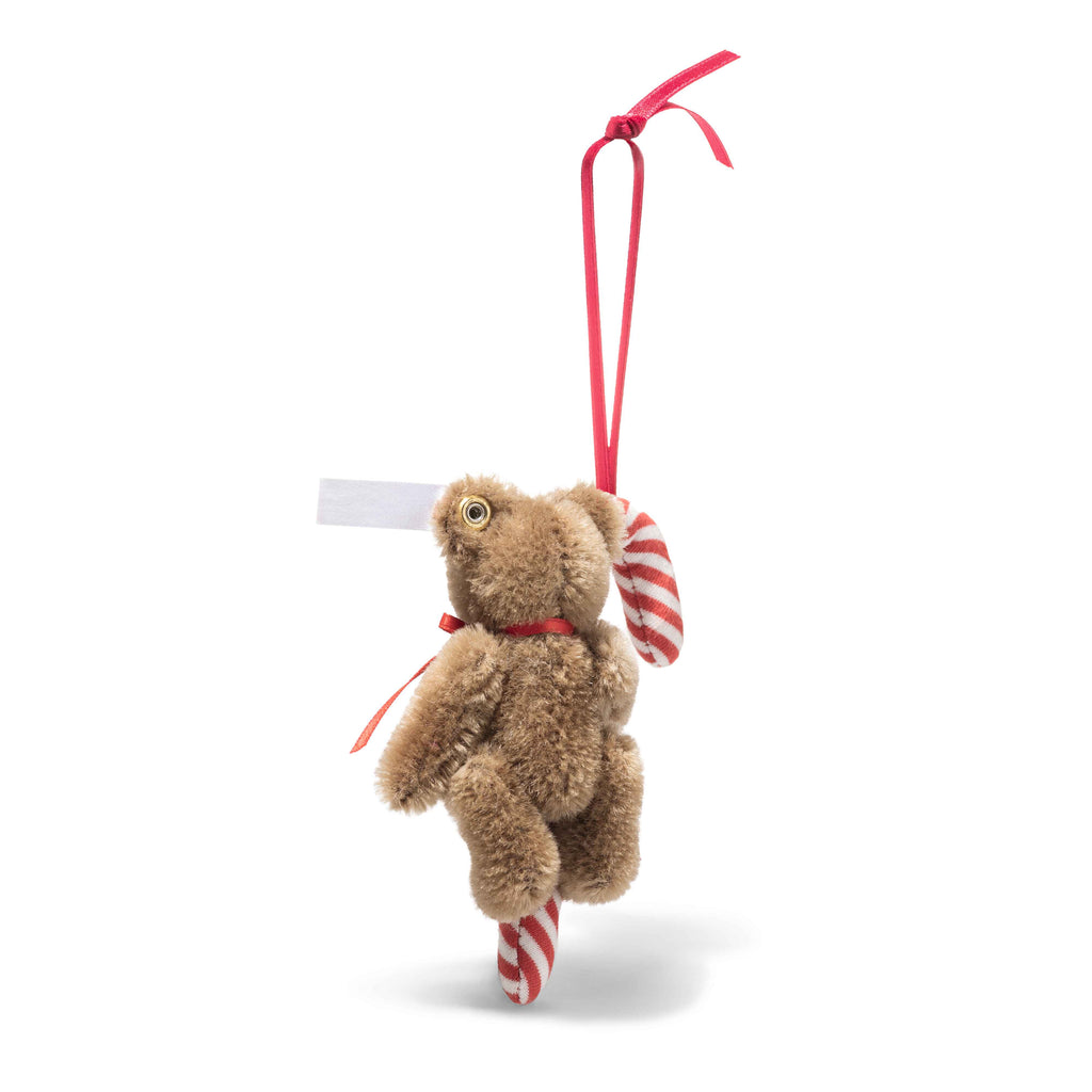 Steiff Teddybär mit Zuckerstange Ornament 8 cm  in beige Limitierte Edition