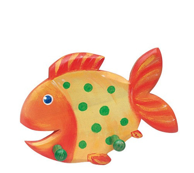 Ostheimer-Garderobe Fisch gelb (2 Haken)
