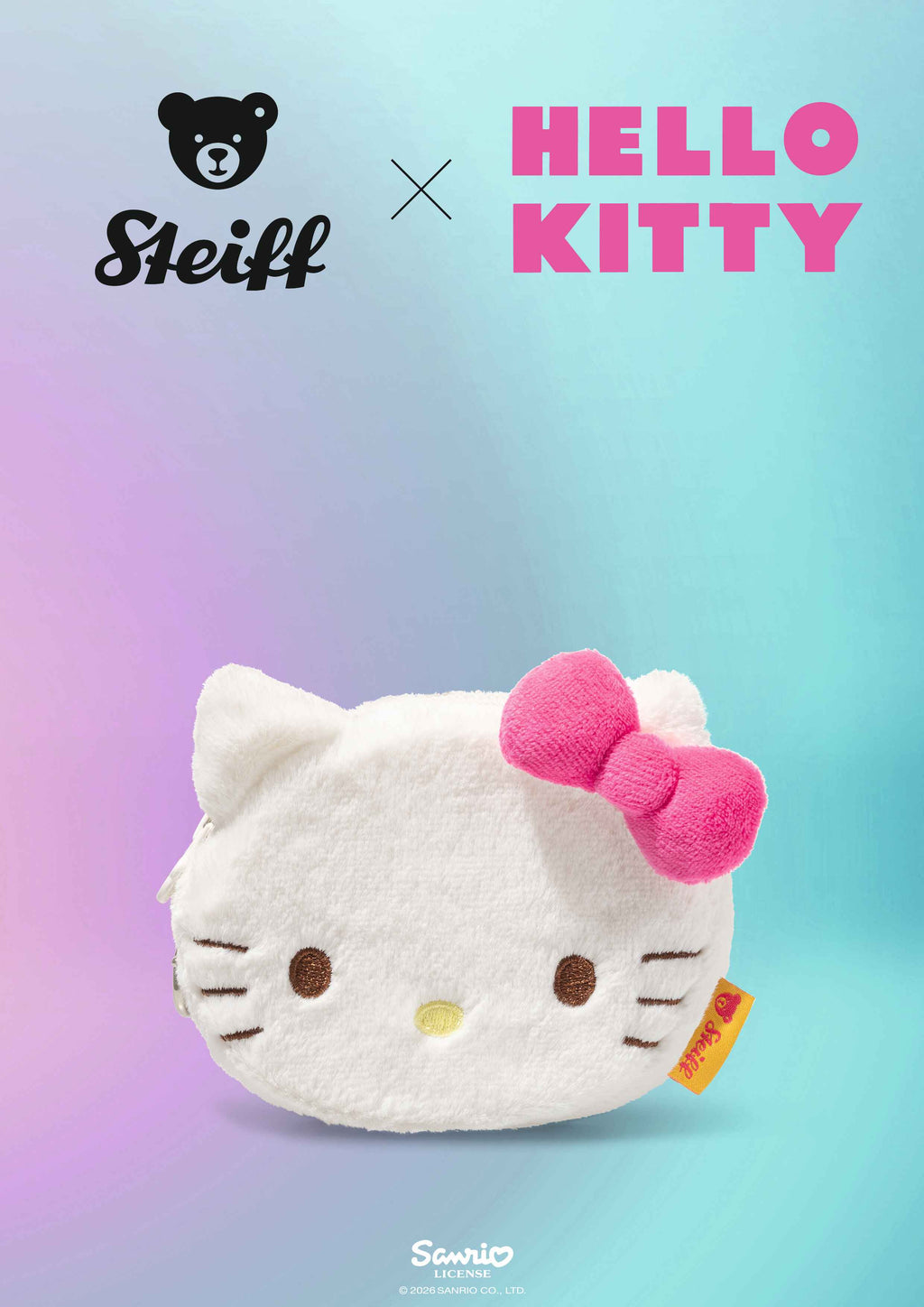 Steiff Hello Kitty Geldbeutel 10 cm