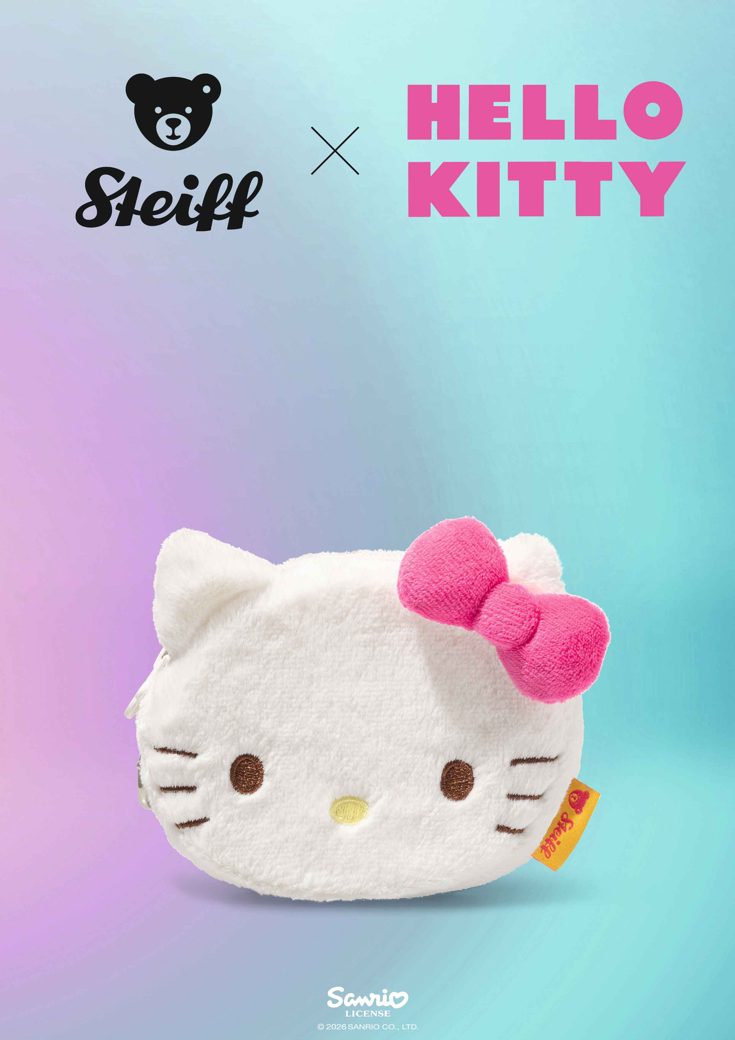 Steiff Hello Kitty Geldbeutel 10 cm
