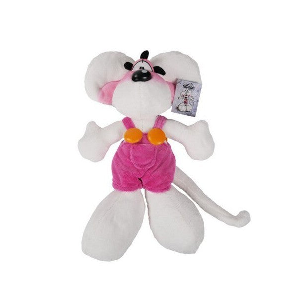 Diddl Maus Plüschfigur mit rosa Latzhose ca. 30cm Diddl is Back 2026