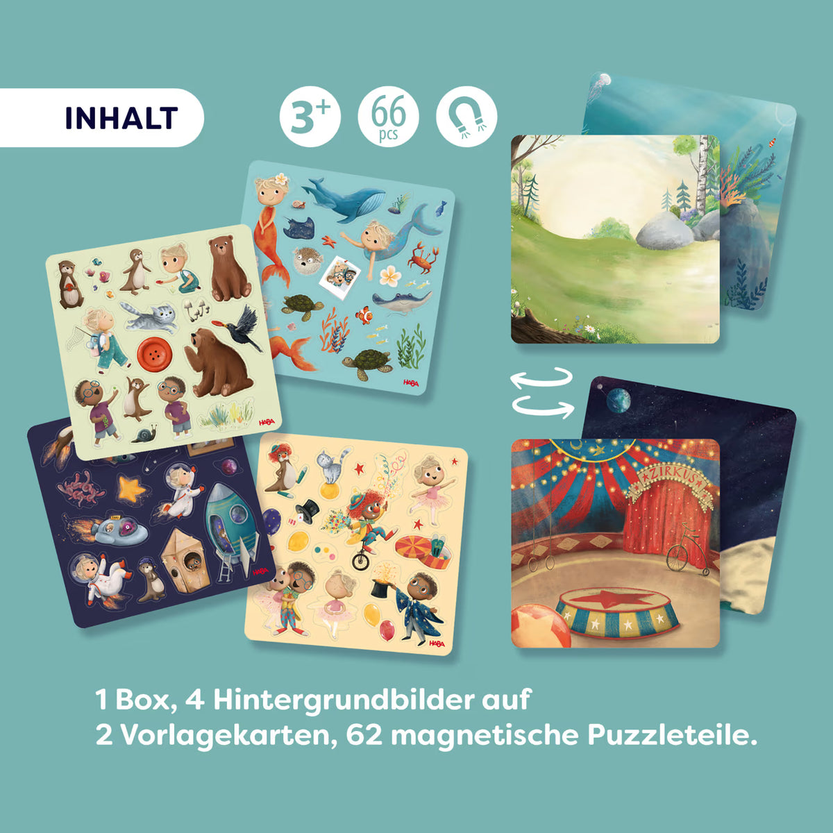 HABA Magnetspiel-Box Tilli & ihre Freunde