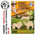 SCHNITZHOLZ 15X21X3 WILDTIERE