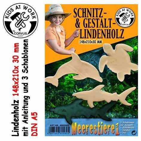 SCHNITZHOLZ 15X21X3 MEERESTIE