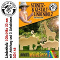 SCHNITZHOLZ 10X15X2 WILDTIERE