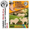 SCHNITZHOLZ 10X15X2 WILDTIERE
