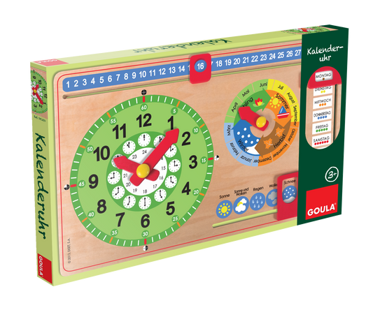 Jumbo Goula Kalenderuhr Kleinformat