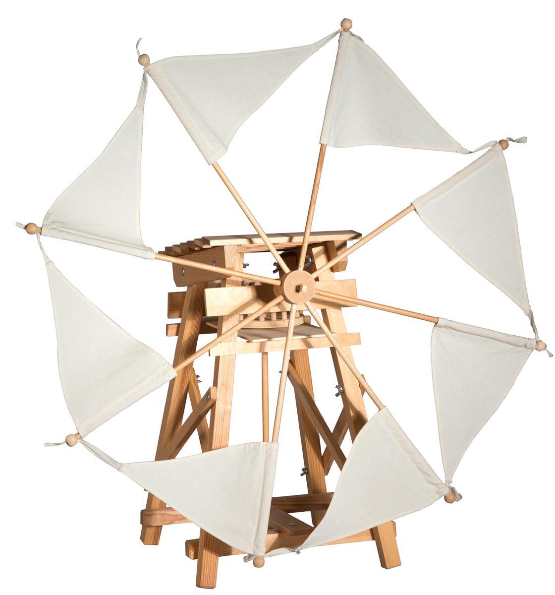 Segelwindmühle, Bausatz, natur Segel
