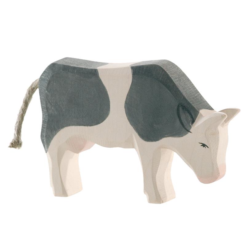 Ostheimer-Kuh schwarz fressend