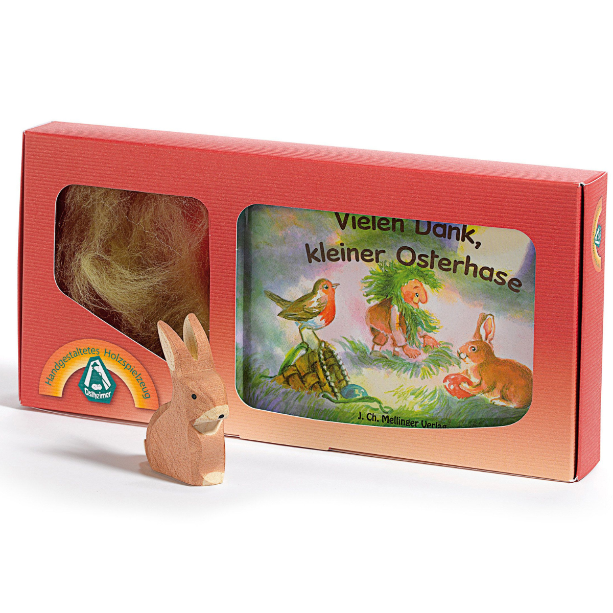 Ostheimer Vielen Dank, kleiner Osterhase Set mit Buch