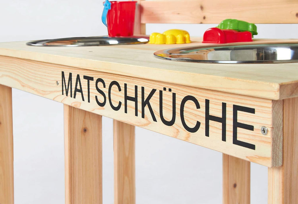 Matschküche Paul unbehandelt aus Holz ab 3 Jahren
