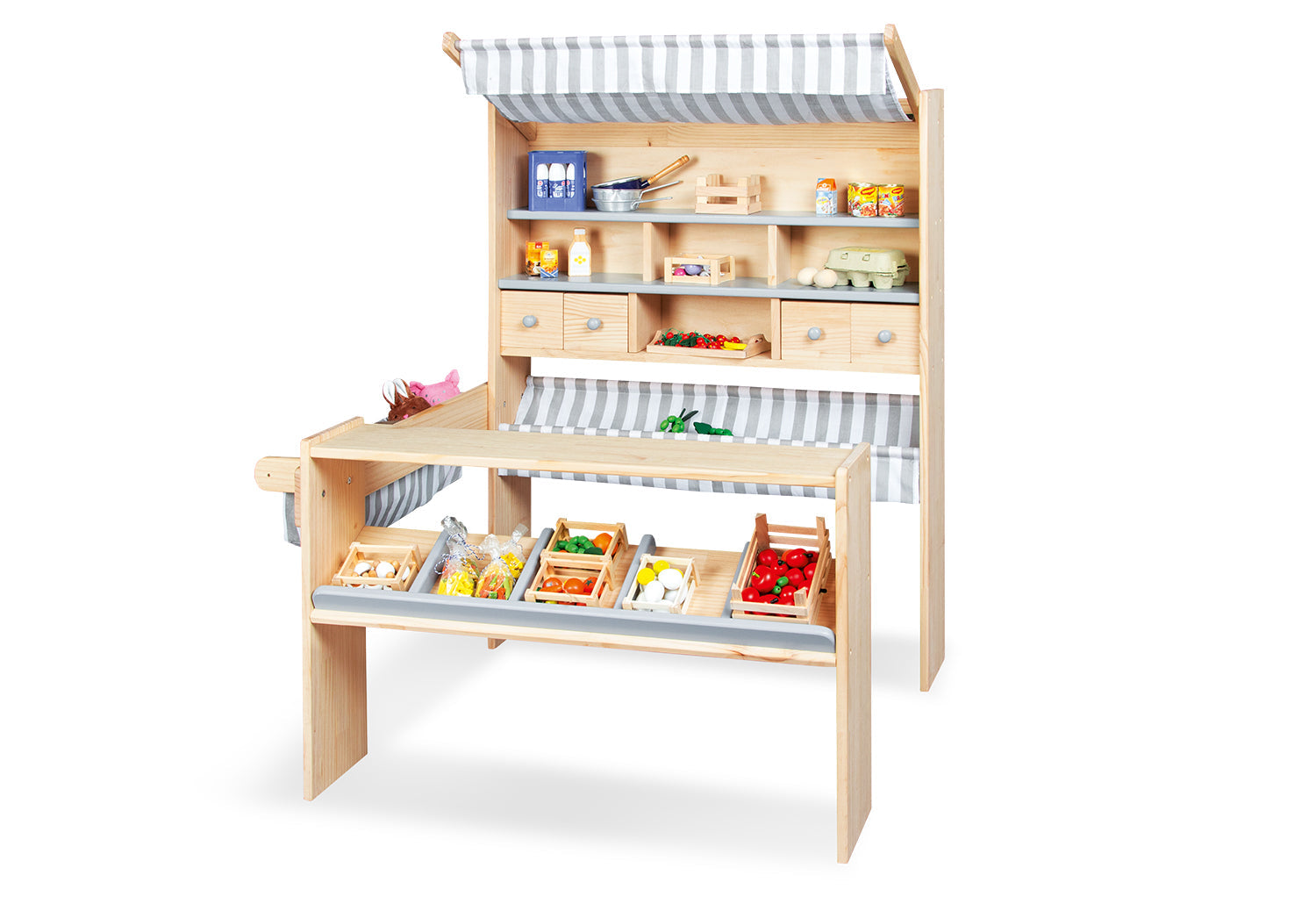 Marktstand Lucy in grau