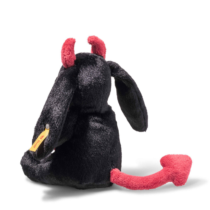 Steiff Hoppie Hase kleiner Teufel 14 cm schwarz Halloween Collection