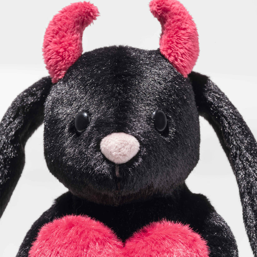Steiff Hoppie Hase kleiner Teufel 14 cm schwarz Halloween Collection