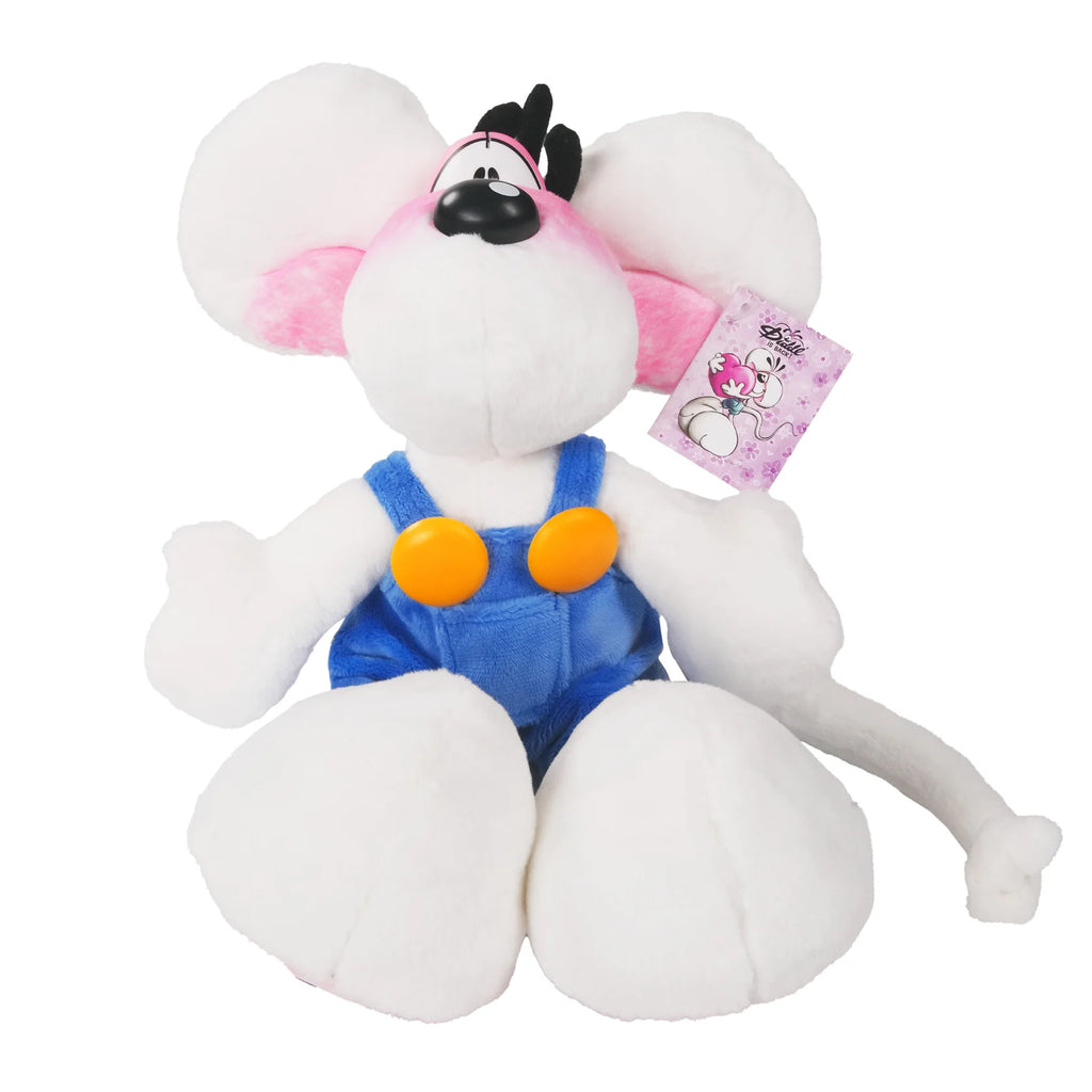 Diddl Maus Plüschfigur mit blauer Latzhose ca. 30cm Diddl is Back 2026