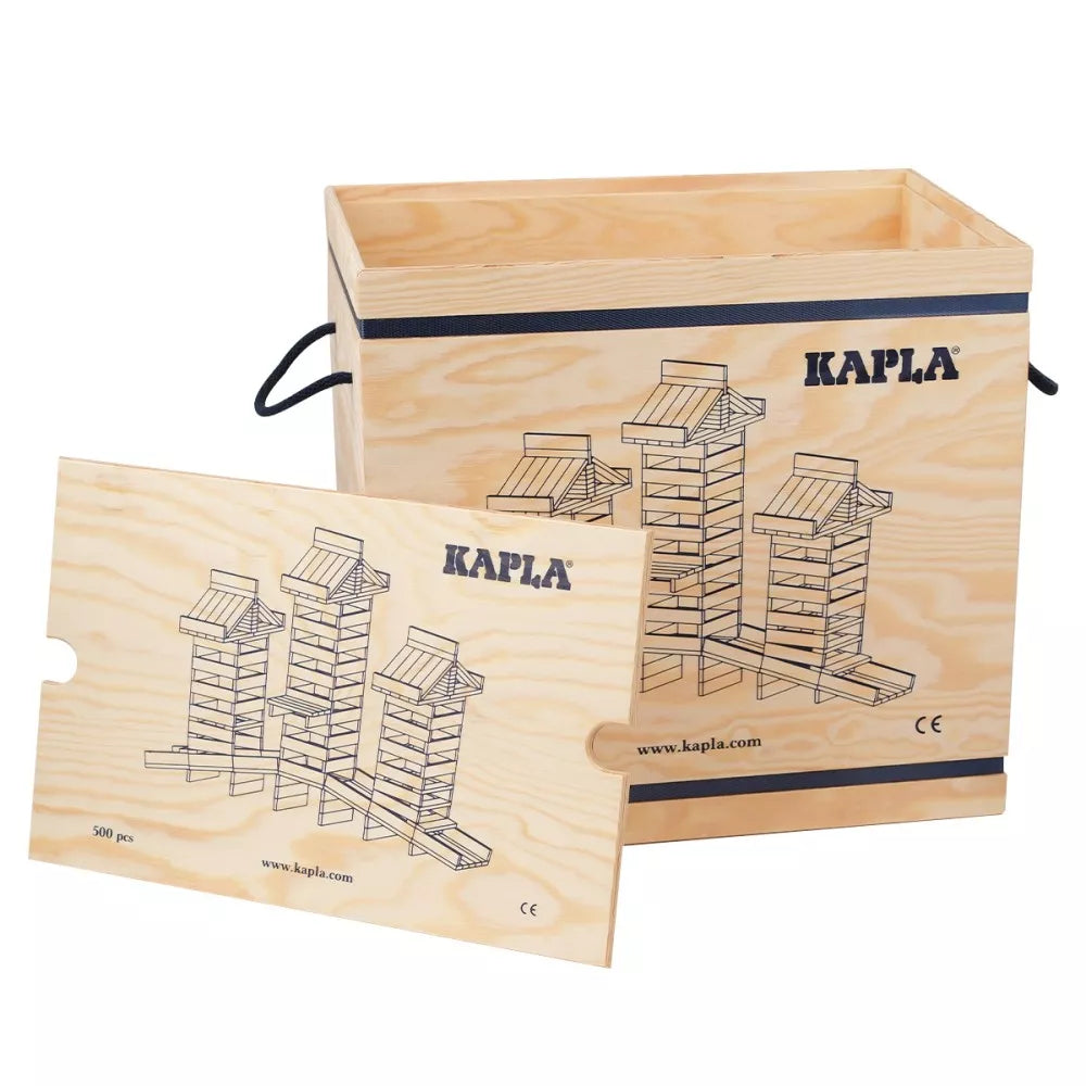 KAPLA® Holzbausteine Natur im Holzkasten 500 Steine Neuheit 2026