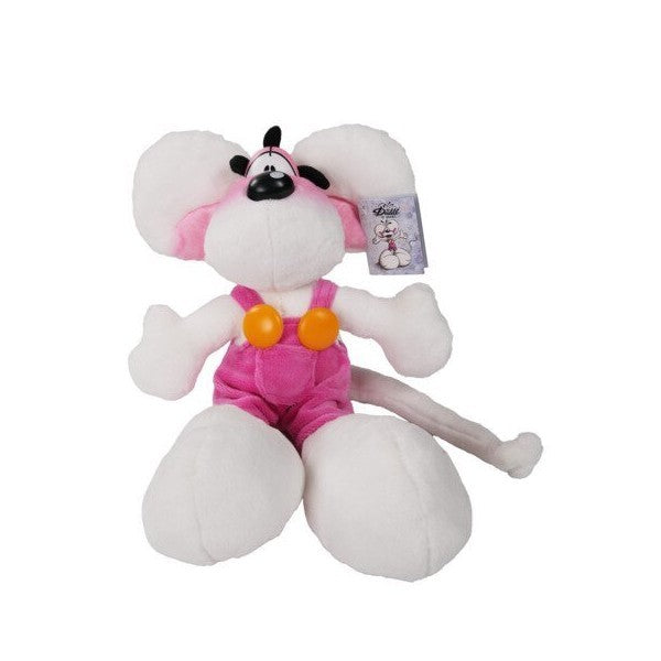 Diddl Maus Plüschfigur mit rosa Latzhose ca. 30cm Diddl is Back 2026