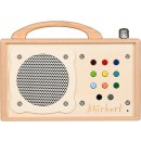 H&ouml;rbert - Musikbox f&uuml;r Kinder. MP3-Player aus Holz mit 9 Playlists. Inklusive Mikrofon, Internet-Radio, Bluetooth-Lautsprecher. Mit vorbespielter, wiederbespielbarer Speicherkarte.