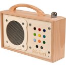 h&ouml;rbert - Musikbox f&uuml;r Kinder. MP3-Player aus Holz mit 9 Playlists. Inklusive Mikrofon, Internet-Radio, Bluetooth-Lautsprecher. Mit vorbespielter, wiederbespielbarer Speicherkarte.