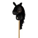 HOBBY HORSE Steckenpferd schwarz mit Z&uuml;gel zum Ausreiten und f&uuml;r Tuniere