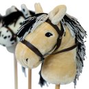 HOBBY HORSE Steckenpferd blond mit Z&uuml;gel zum Ausreiten und f&uuml;r Tuniere
