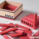KAPLA&reg; Holzbausteine 40 Roten Steine im Holzkasten